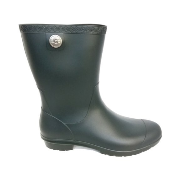New UGG Rain Boot Green Sienna Waterproof Short Matte 10 - Picture 2 of 12